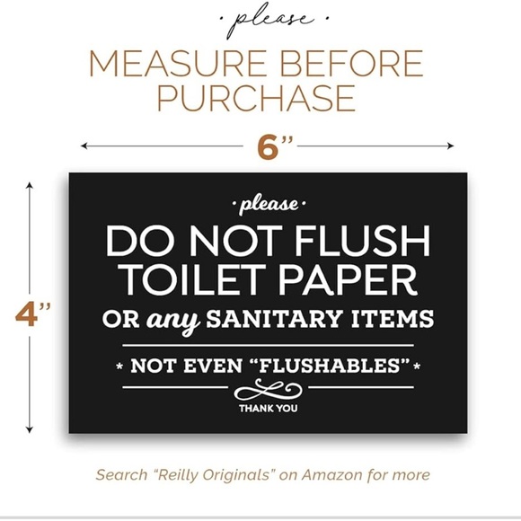 Black and White Bathroom Sign/ home or business use. - Picture 2 of 3